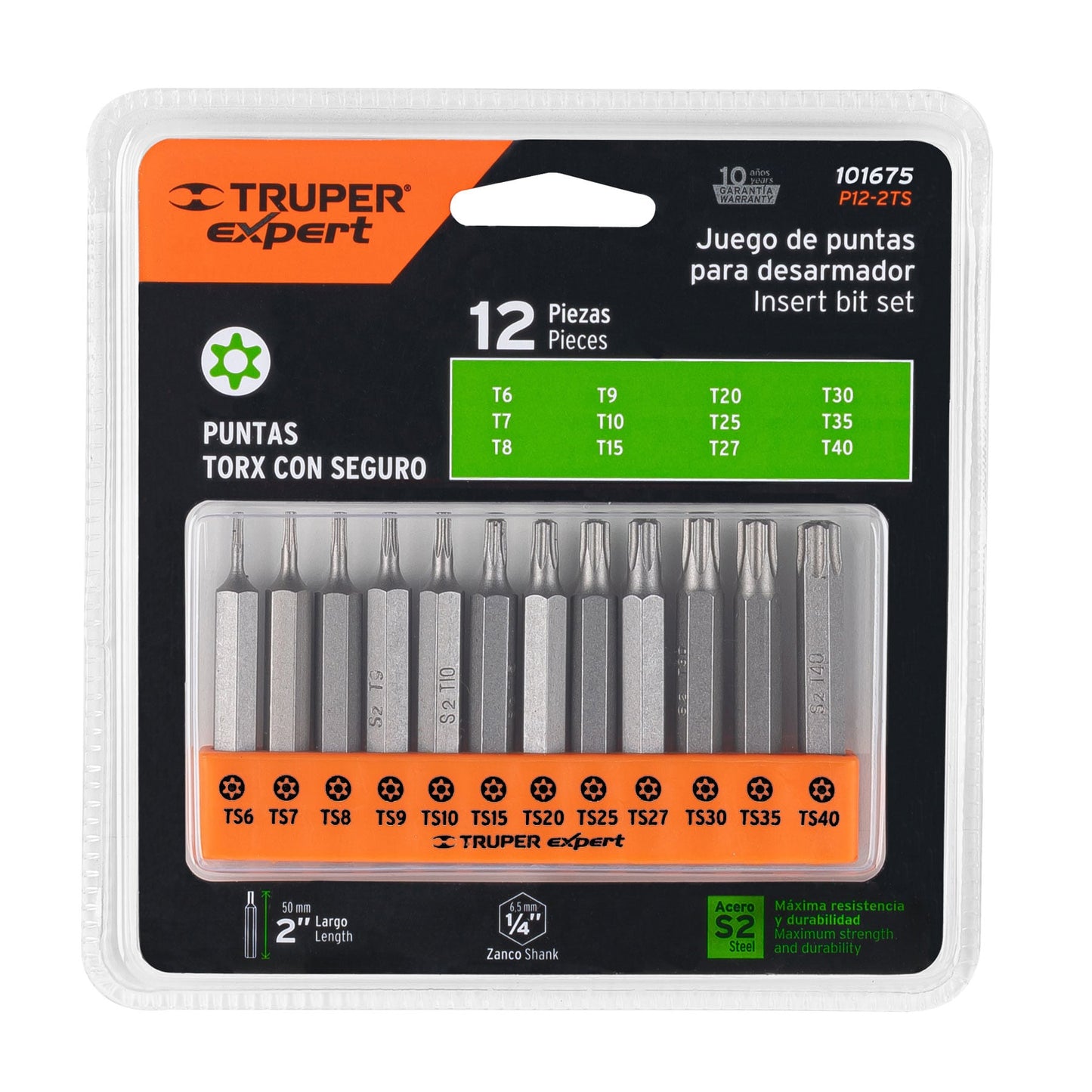 Juego de 12 puntas torx combinadas c/seguro largo 2', EXPERT, Expert, SKU 101675 — vista 2