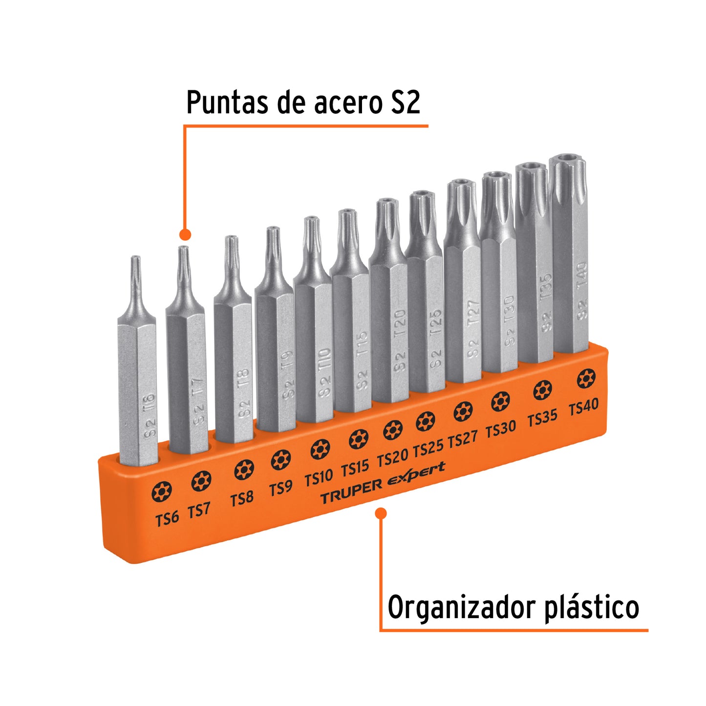 Juego de 12 puntas torx combinadas c/seguro largo 2', EXPERT, Expert, SKU 101675 — vista 3