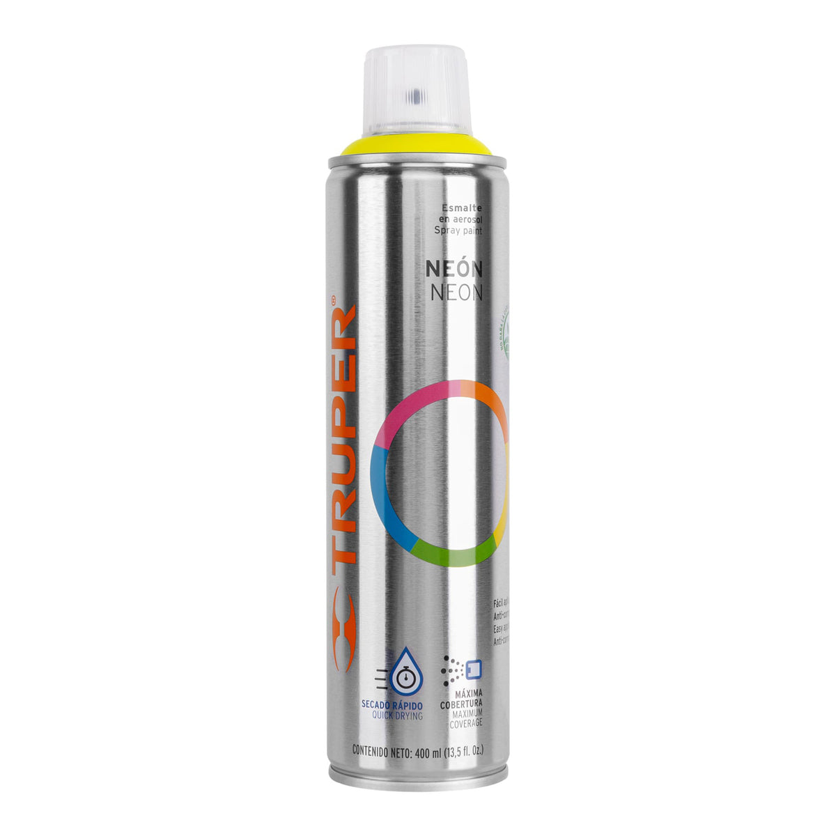 Pintura en aerosol amarillo neón bote esbelto 400 ml — foto oficial 1