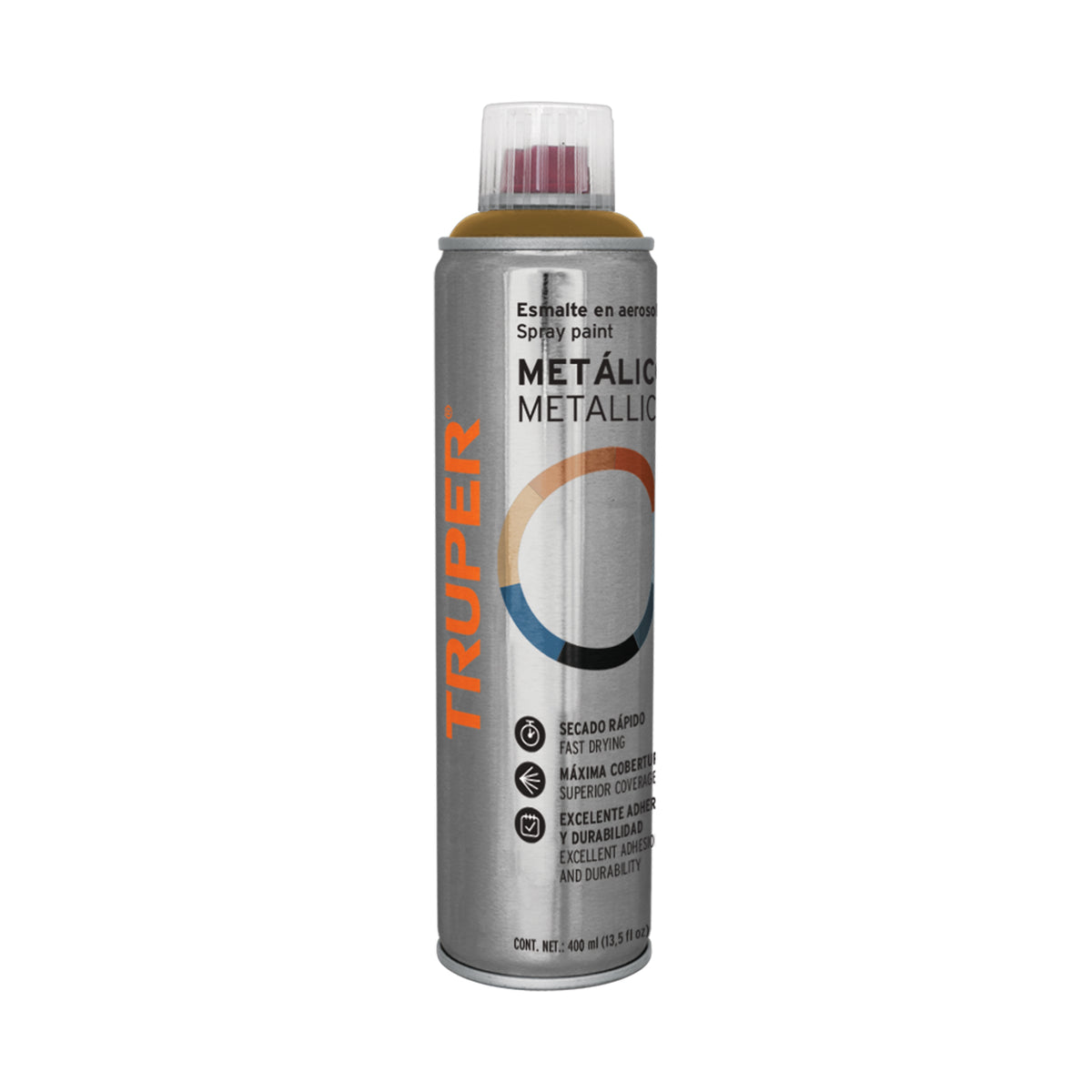 Pintura en aerosol cobre metálico bote esbelto 400 ml — foto oficial 1