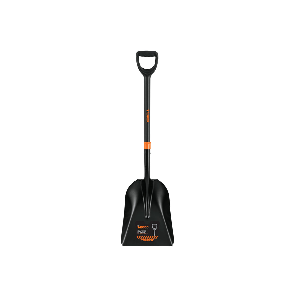 Pala carbonera T-2000, puño 'Y' mango fibra de vidrio TRUPER, Truper, SKU 102459