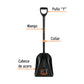 Pala carbonera T-2000, puño 'Y' mango fibra de vidrio TRUPER, Truper, SKU 102459 — vista 3