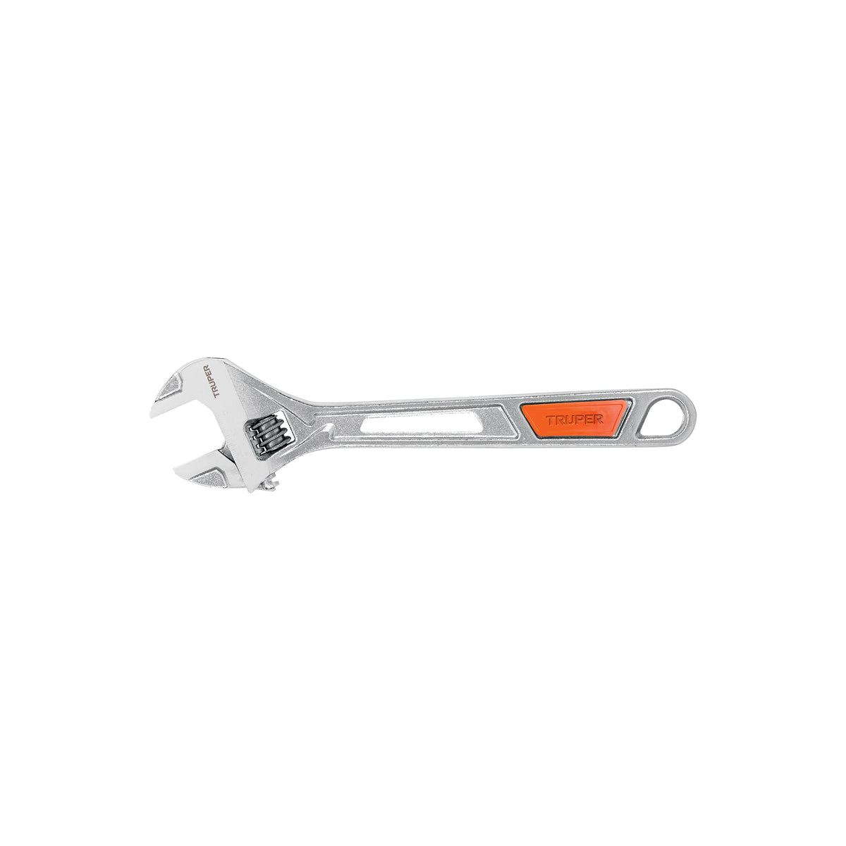 Llave ajustable (perico) 10' cromada TRUPER — foto oficial 1