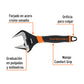 Llave ajustable (perico) 10' boca ancha Comfort Grip, EXPERT, Expert, SKU 101035 — vista 3