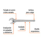 Llave ajustable (perico) 15 pulgadas profesional cromada Expert, SKU 100049 — vista 3