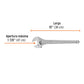 Llave ajustable (perico) 15 pulgadas profesional cromada Expert, SKU 100049 — vista 4