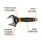 Llave ajustable (perico) 6' boca ancha Comfort Grip, EXPERT, Expert, SKU 101033 — vista 3