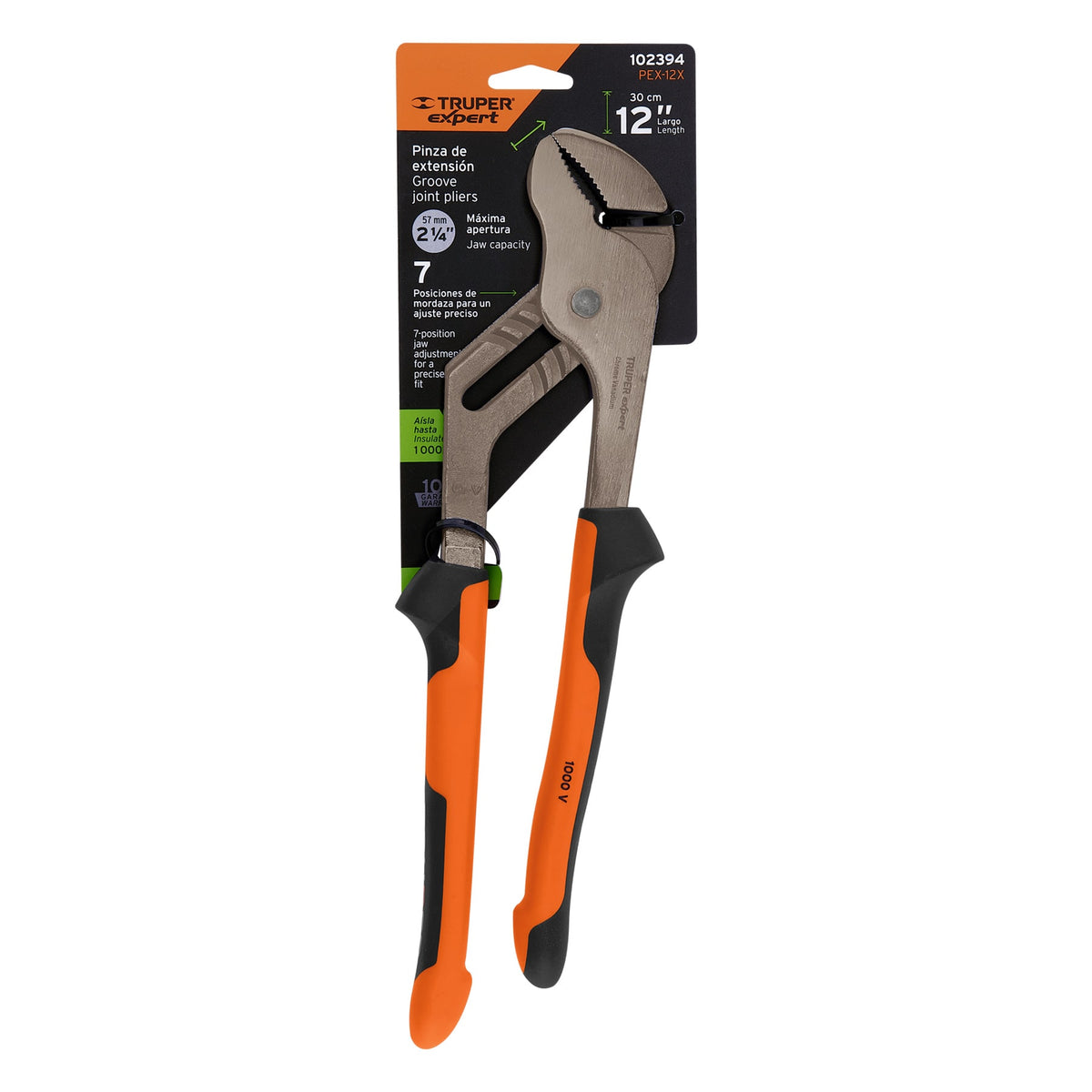 Pinzas de extensión 12' mango Comfort Grip, TRUPER EXPERT, Expert, SKU 102394 — vista 2