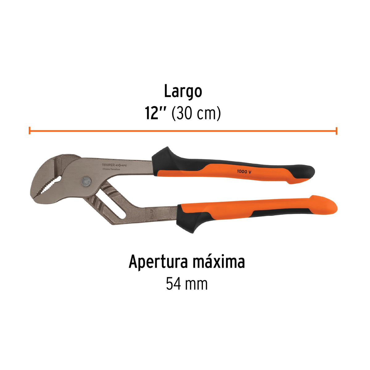 Pinzas de extensión 12' mango Comfort Grip, TRUPER EXPERT, Expert, SKU 102394 — vista 4