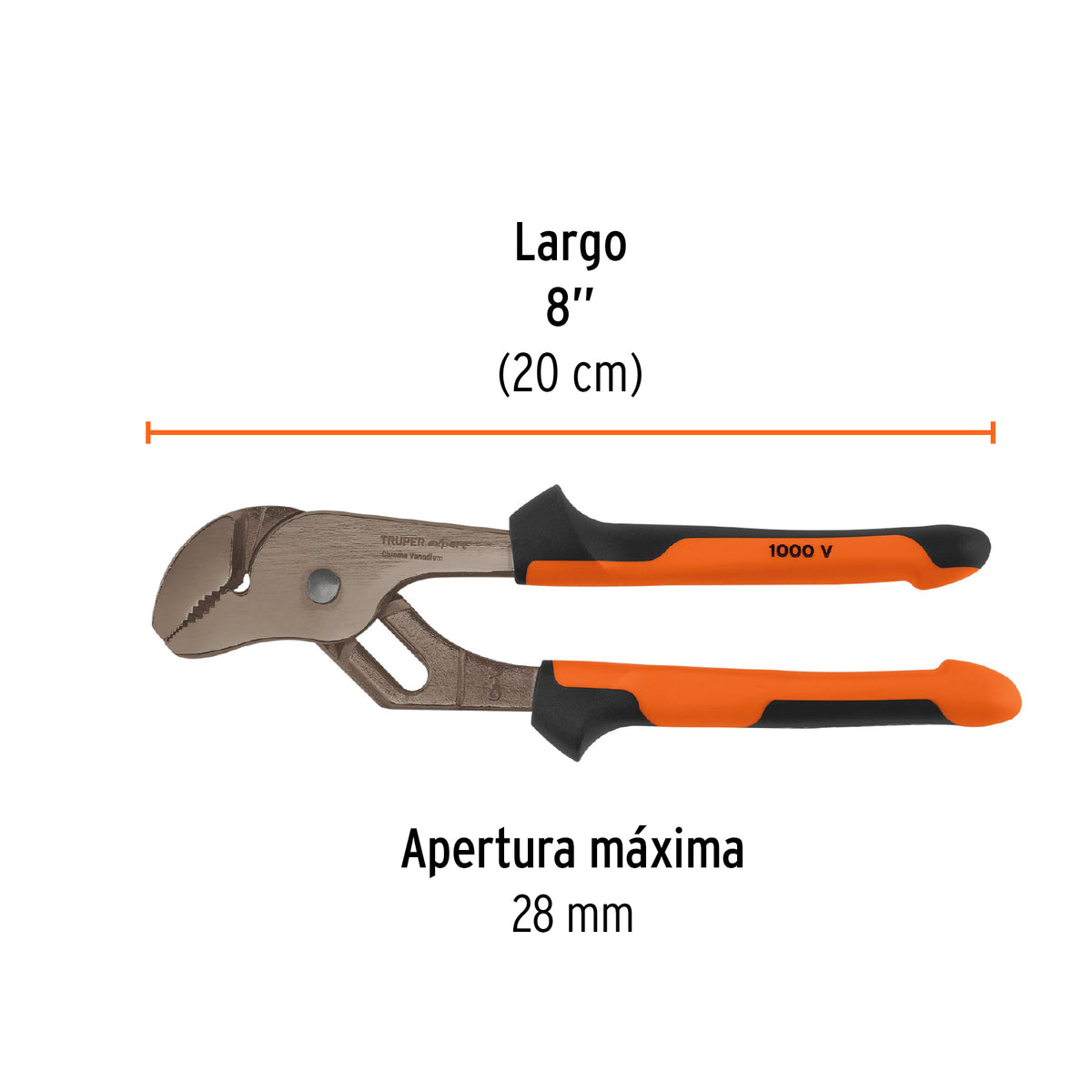 Pinzas de extensión 8' mango Comfort Grip, TRUPER EXPERT, Expert, SKU 102393 — vista 4