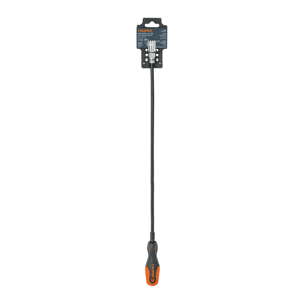 Imán flexible de acero con LED 3 kg TRUPER — foto oficial 2