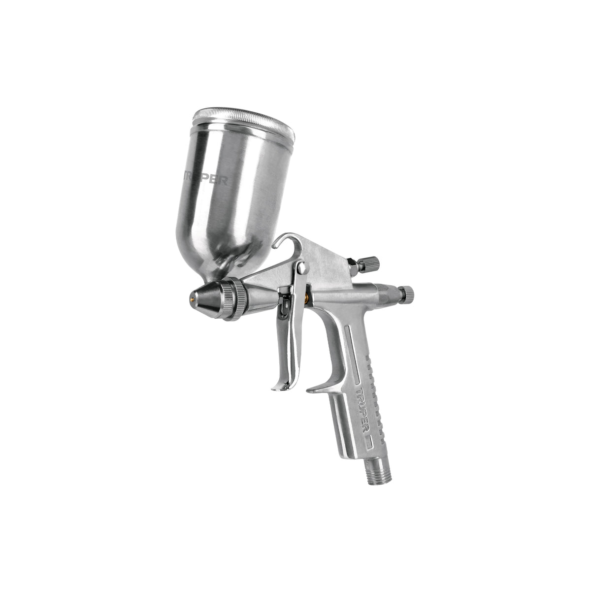 Pistola para retoque LVMP vaso aluminio, 0.5 mm, TRUPER — foto oficial 1