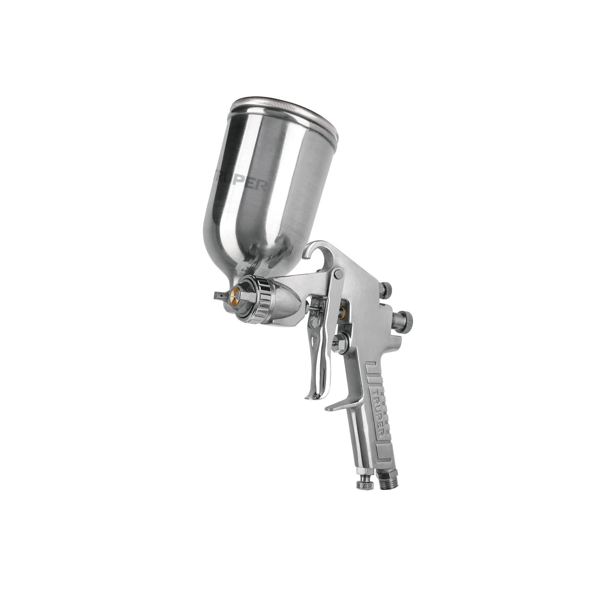 Pistola para pintar LVMP vaso aluminio 1 mm TRUPER — foto oficial 1
