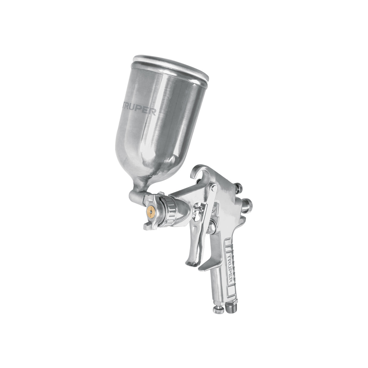 Pistola para pintar LVMP vaso aluminio 1.7 mm TRUPER — foto oficial 1