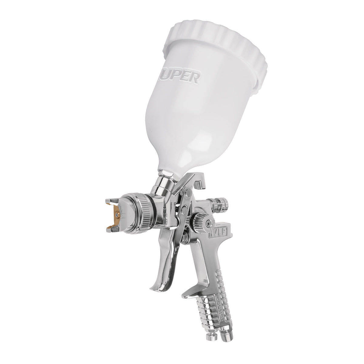 Pistola p/pintar gravedad HVLP vaso plástico 1.4 mm TRUPER — foto oficial 1