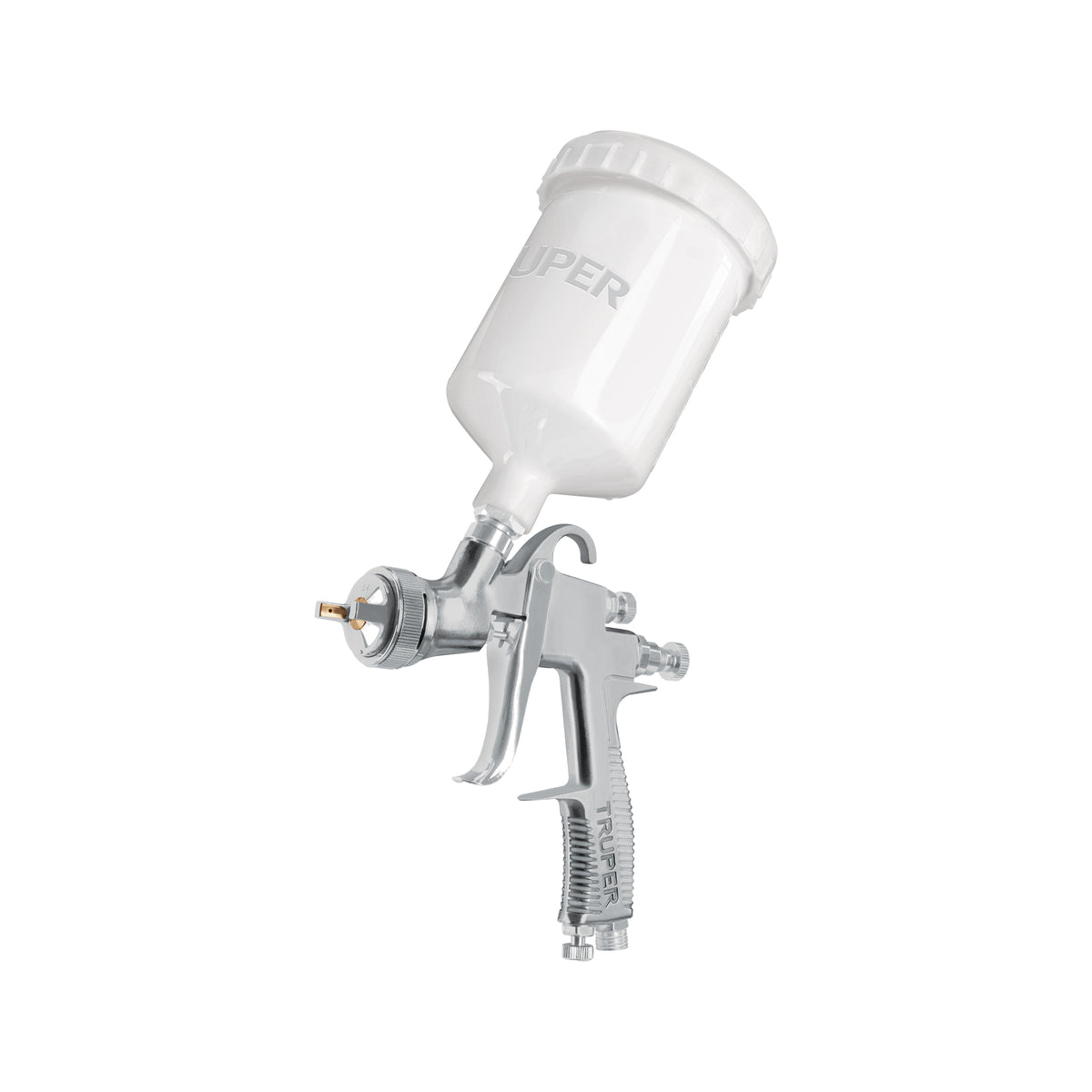 Pistola para pintar LVLP vaso plástico, 1.7 mm, TRUPER, Truper, SKU 101091