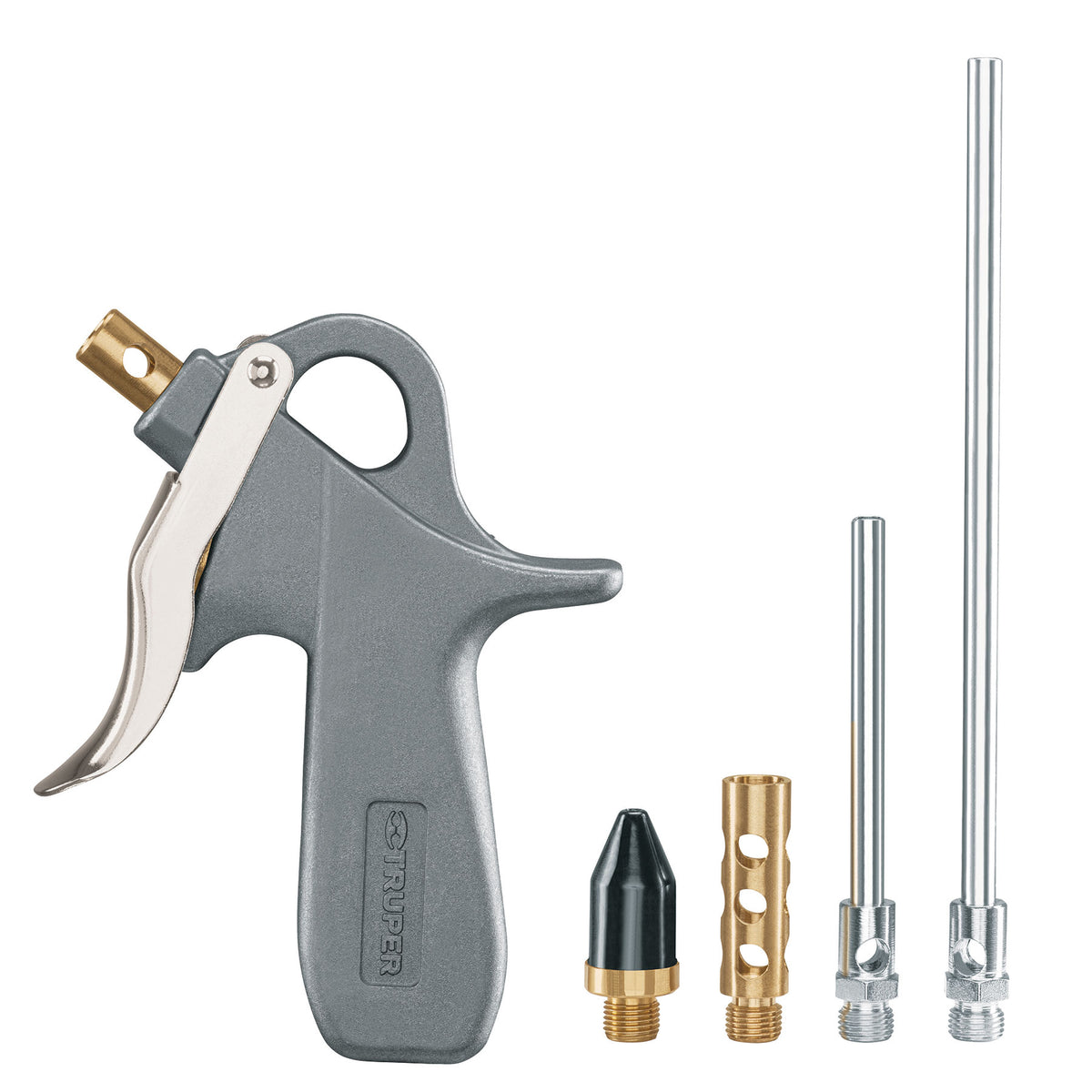 Pistola de aluminio para sopletear, 5 boquillas, TRUPER — foto oficial 1