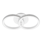 LÁMPARA DECORATIVA DOS CIRCULOS BLANCO 16W CCT TRIPE TEMPERATURA LUMICRAFT PL-08