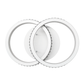 LÁMPARA DECORATIVA DOS CIRCULOS BLANCO 16W CCT TRIPE TEMPERATURA LUMICRAFT PL-08