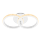 LÁMPARA DECORATIVA DOS CIRCULOS BLANCO 16W CCT TRIPE TEMPERATURA LUMICRAFT PL-08