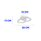 LÁMPARA DECORATIVA DOS CUADRADOS BLANCO 16W CCT TRIPE TEMPERATURA LUMICRAFT PL-07