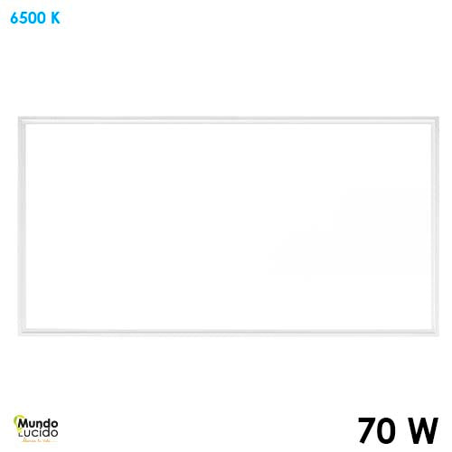 PANEL LED 60X120CM MARCO BLANCO 70W 127V 65K