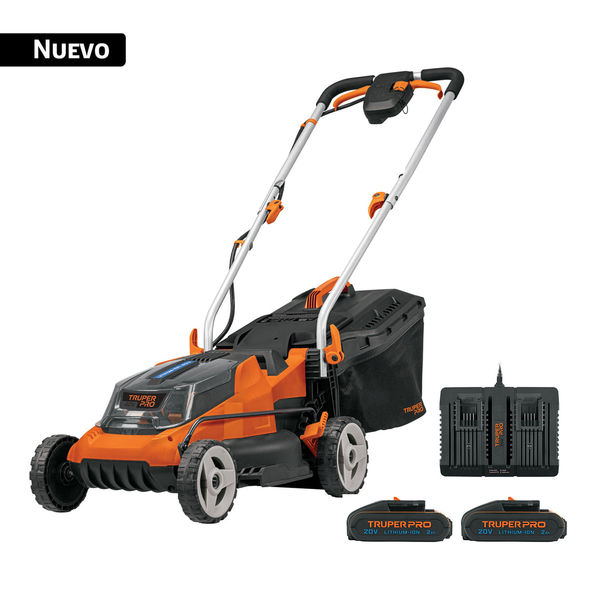 Podadora inalámbrica 40V, 2 baterías 4Ah, 1 carg.dual, PRO, Truper, SKU 103245