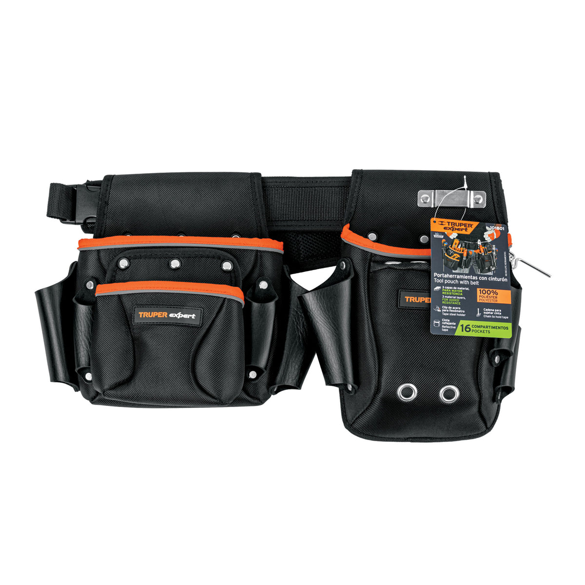Porta herramientas de poliéster, 16 compartimentos, EXPERT, Expert, SKU 101801 — vista 2