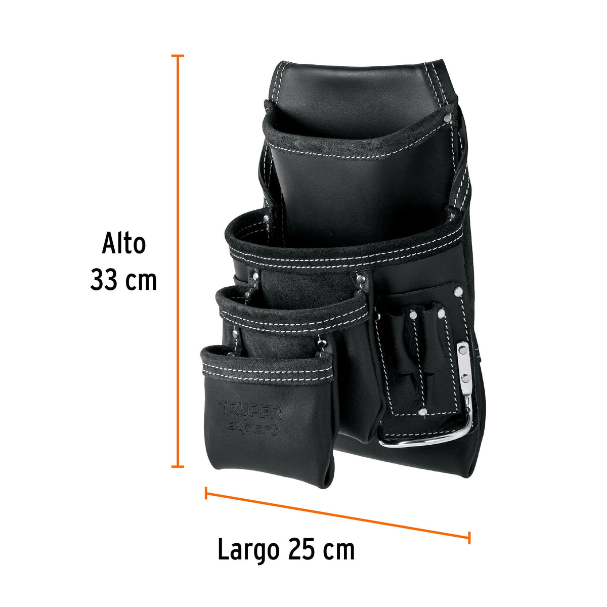 Porta herramientas de carnaza, 12 compartimentos, EXPERT, Expert, SKU 101788 — vista 4