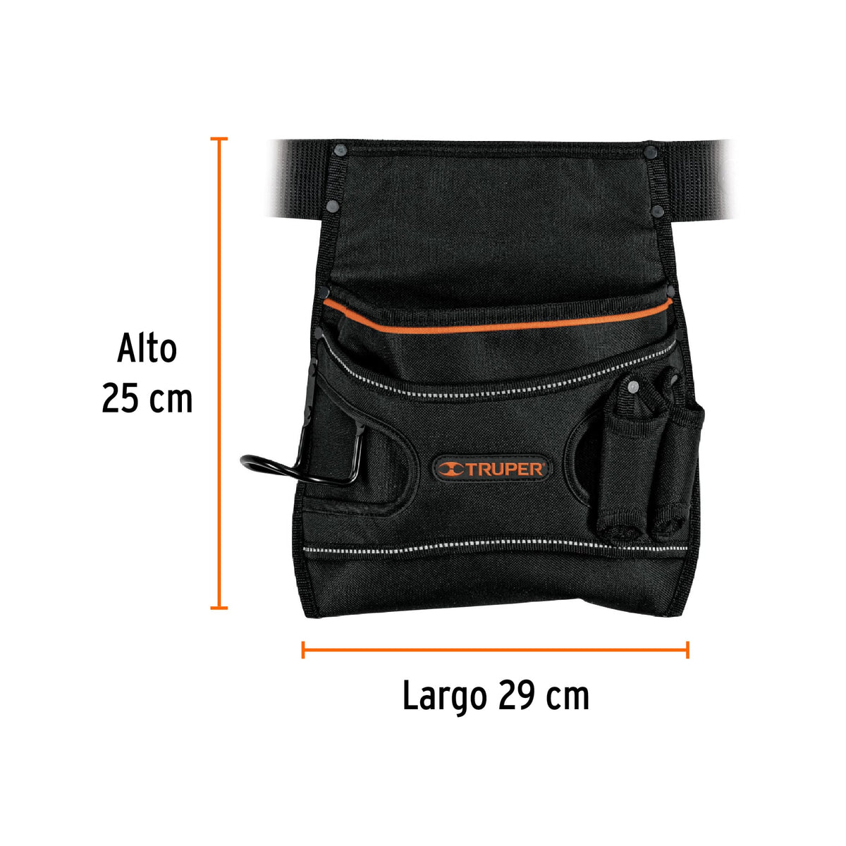 Porta herramientas de poliéster, 5 compartimentos, TRUPER, Truper, SKU 101665 — vista 4