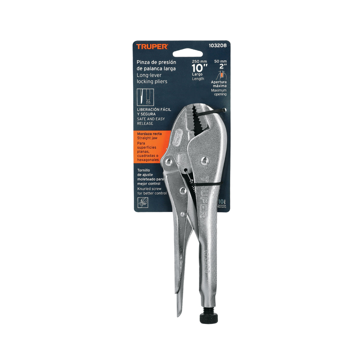 Pinza de presión 10' mordaza recta, tipo japonés, TRUPER, Truper, SKU 103208 — vista 2