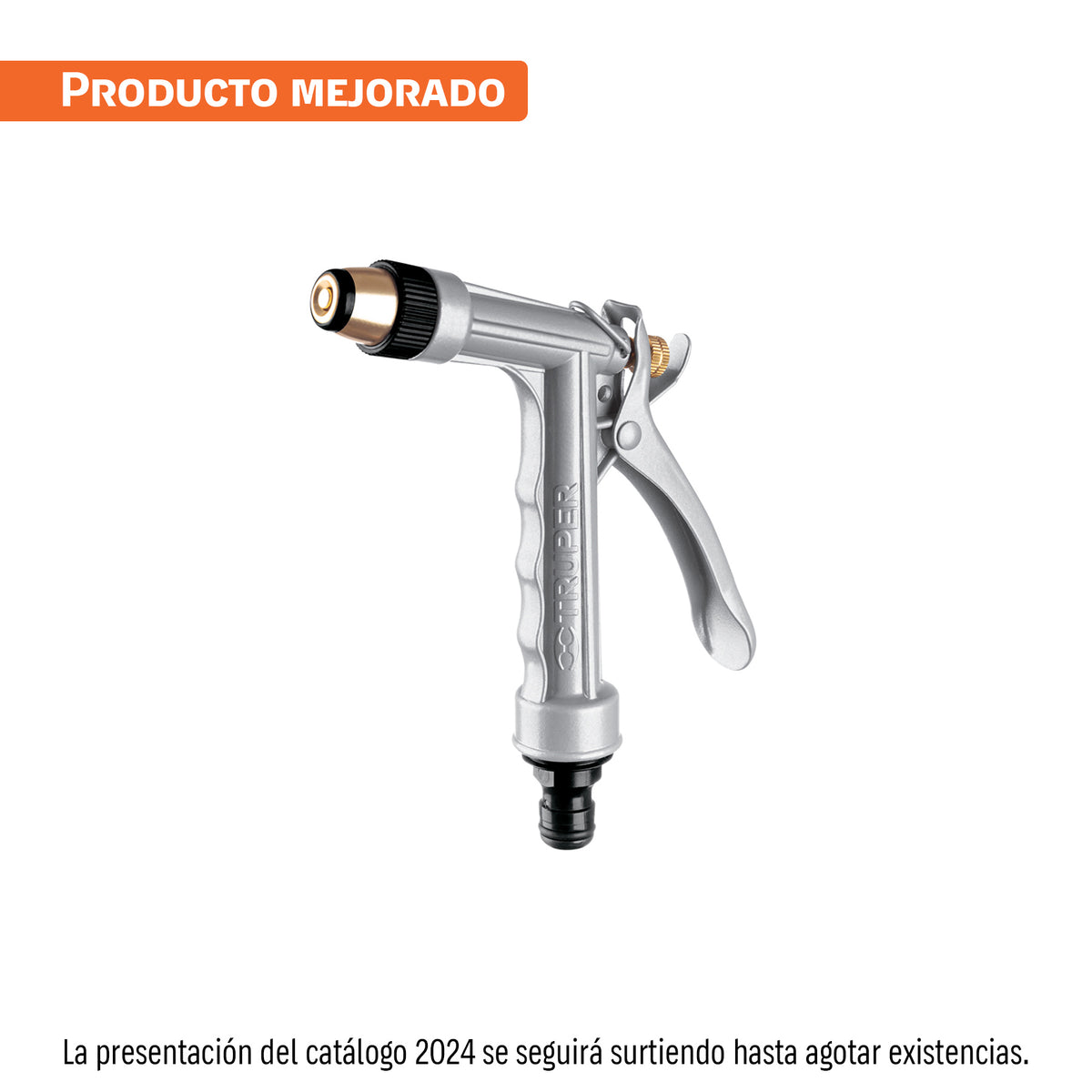 Pistola metálica para riego 2 funciones boquilla regulable — foto oficial 1