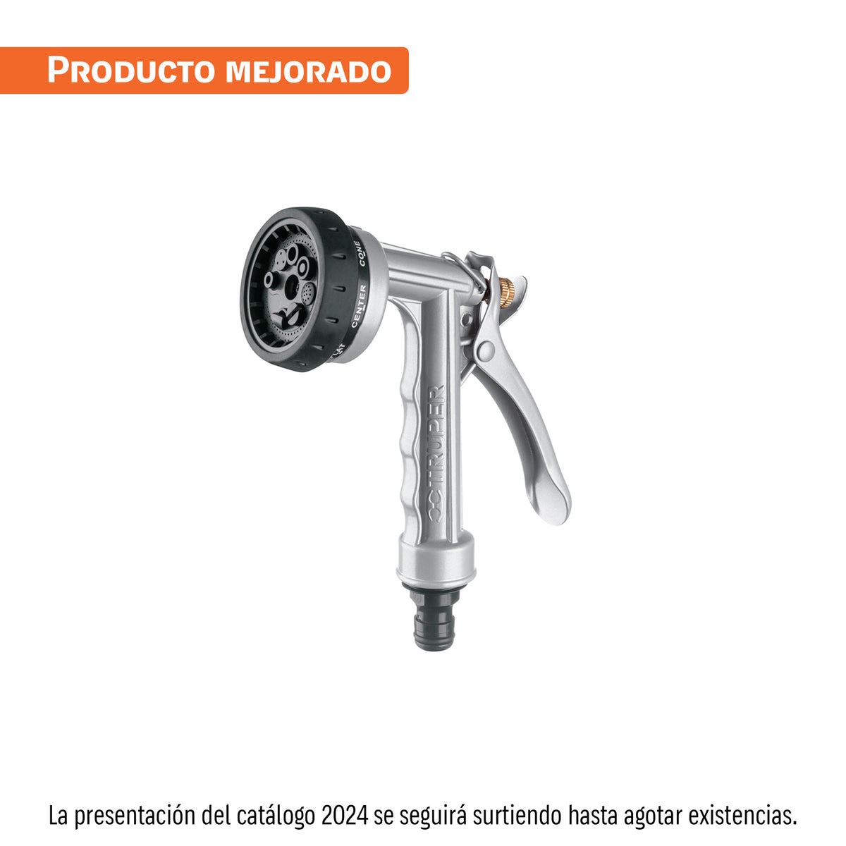 Pistola metálica para riego 8 funciones TRUPER — foto oficial 1