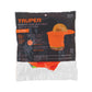 Protector solar plegable para casco, naranja con reflejante, Truper, SKU 100353 — vista 2