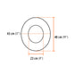 Protector solar plegable para casco, naranja con reflejante, Truper, SKU 100353 — vista 4
