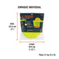 Protector solar plegable para casco, verde con reflejante, Truper, SKU 100354 — vista 5