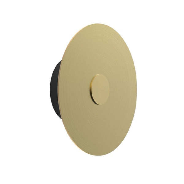 LÁMPARA DE MURO CIRCULAR DORADO 10W 567LM 30K LUZ CÁLIDA BOOMER WA040113