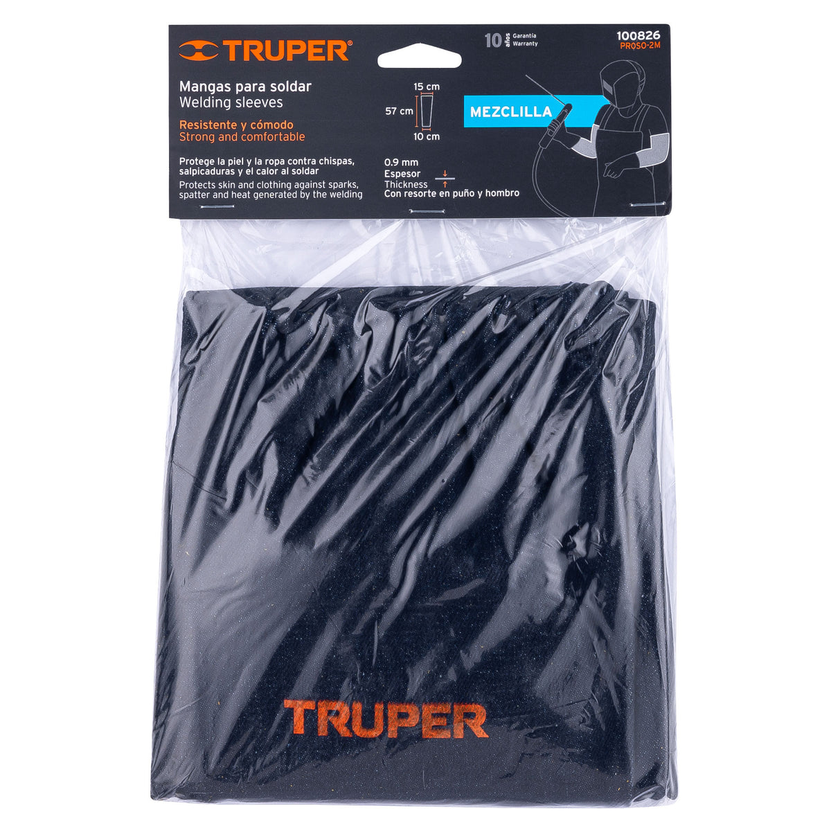 Protección para soldar, mangas de mezclilla, TRUPER, Truper, SKU 100826 — vista 2