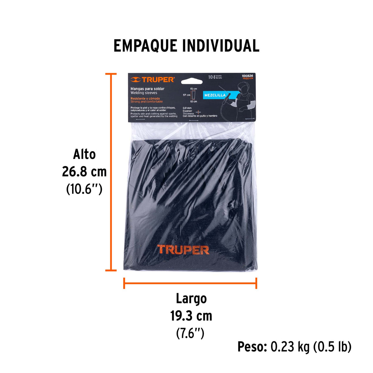 Protección para soldar, mangas de mezclilla, TRUPER, Truper, SKU 100826 — vista 5