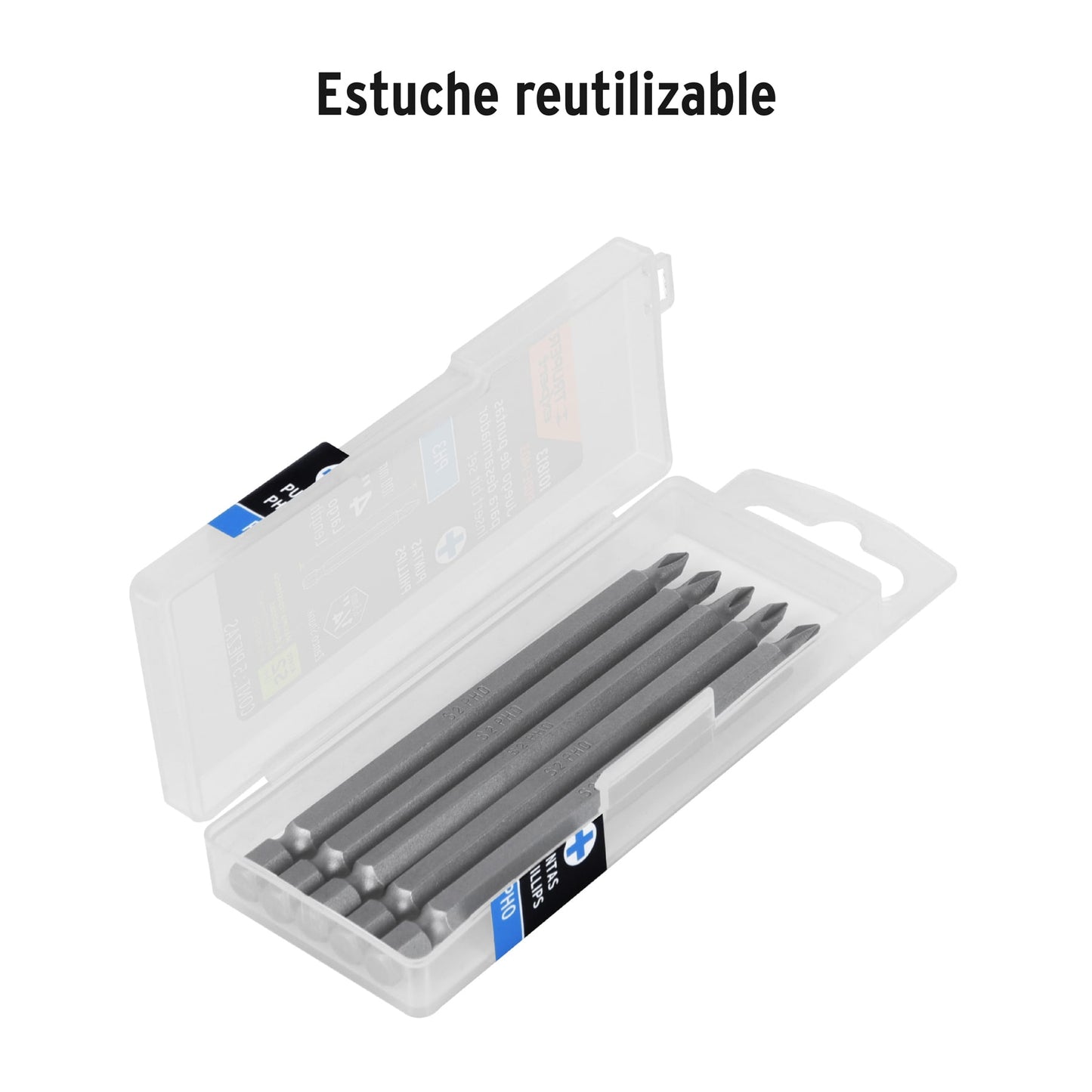 Estuche con 5 puntas de cruz PH0 largo 4', TRUPER EXPERT, Expert, SKU 101823 — vista 4