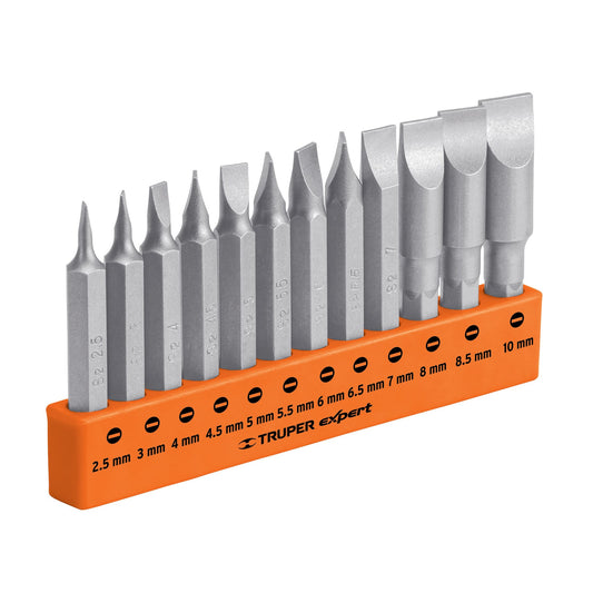 Juego de 12 puntas planas mm combinadas largo 2', EXPERT, Expert, SKU 101677