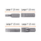 Estuche con 6 puntas planas combinadas largo 1', EXPERT, Expert, SKU 100505 — vista 3