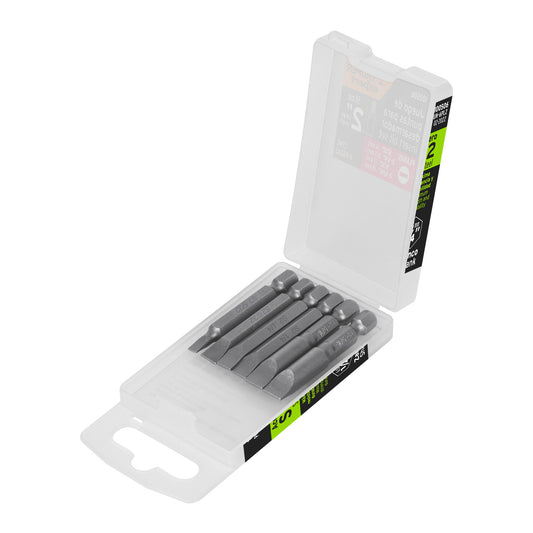 Estuche con 6 puntas planas combinadas largo 2', EXPERT, Expert, SKU 100506