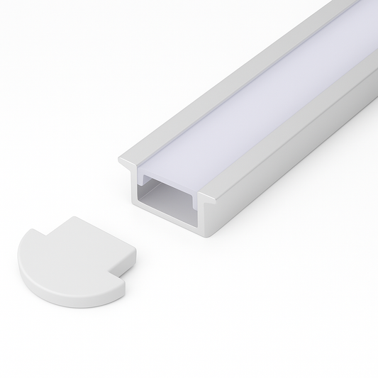 PERFIL DE ALUMINIO EMPOTRABLE PARA TIRA LED 1.2M TECNOLED ML-ST-ALPRO-01-12