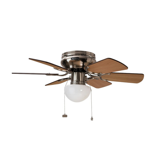 VENTILADOR CON ILUMINACIÓN 30" 50W MADERA SATINADO MASTERFAN PETIT