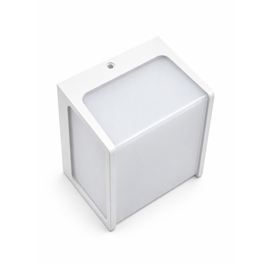 LÁMPARA MURO CUBO BLANCO 8W 550LM 30K LUZ CÁLIDA TESHNO SHINE LMSCB8WW