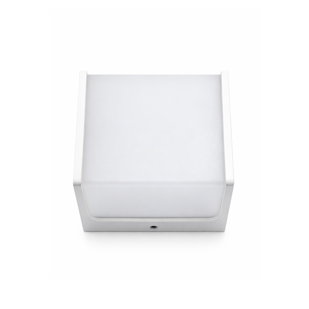 LÁMPARA MURO CUBO BLANCO 8W 550LM 30K LUZ CÁLIDA TESHNO SHINE LMSCB8WW