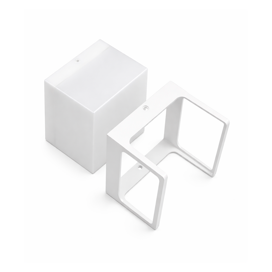 LÁMPARA MURO CUBO BLANCO 8W 550LM 30K LUZ CÁLIDA TESHNO SHINE LMSCB8WW