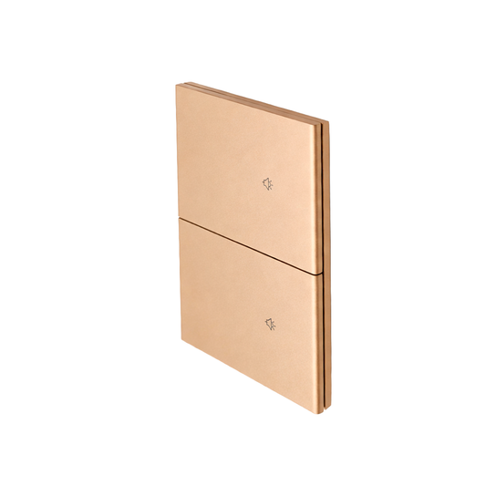 APAGADOR DOBLE DORADO SMART WIFI CON NEUTRO LUXURY ARTLITE APL-516