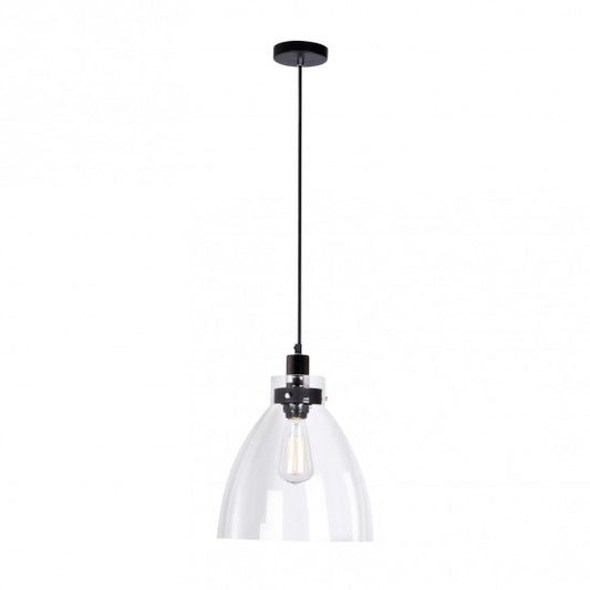 Candil Dome Negro de 1 Luz 4m 90-130V E12 Q33129-CL